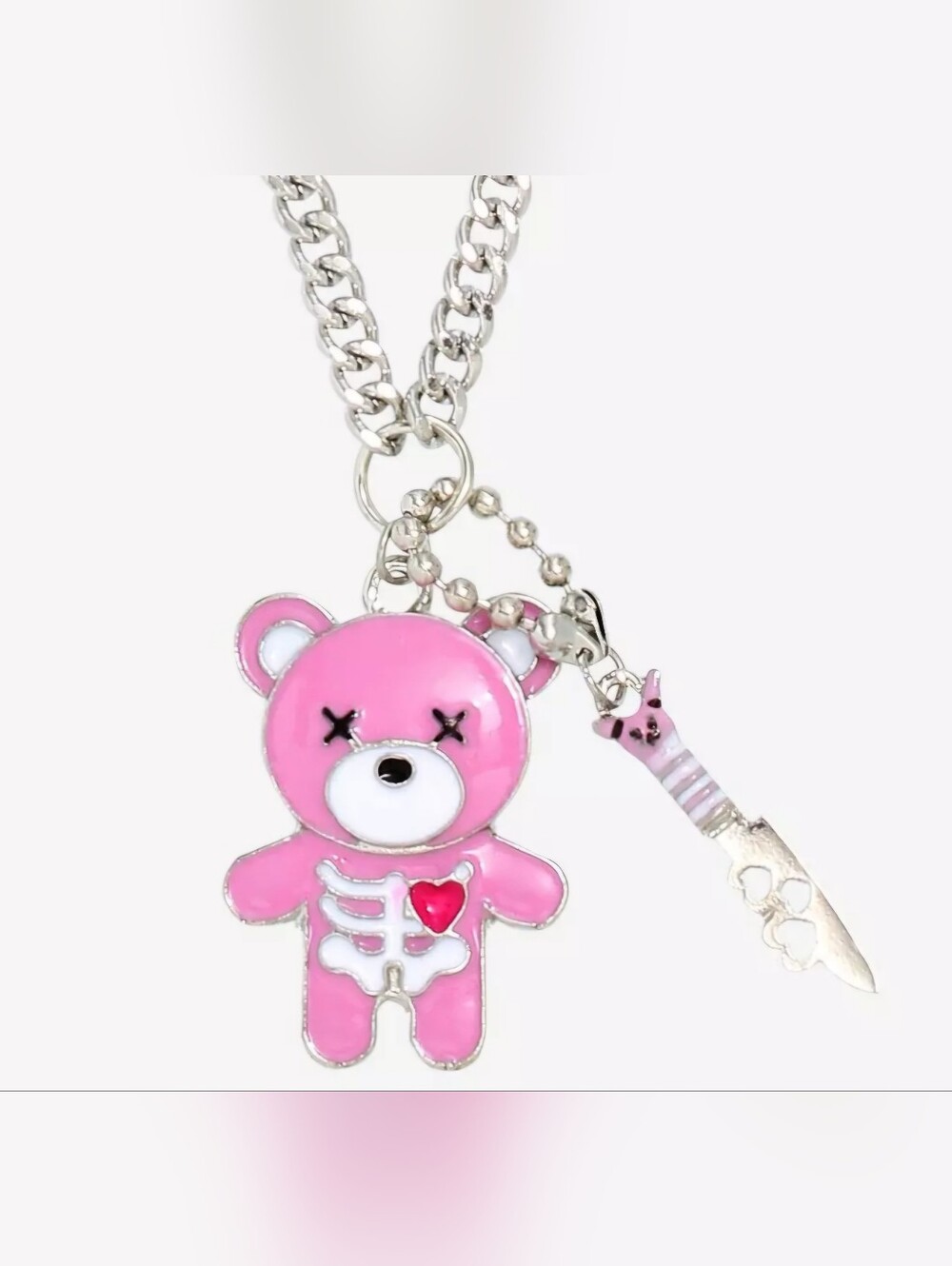 🍿CLEARANCE🍿Hot Topic Teddy Knives Alloy Necklace